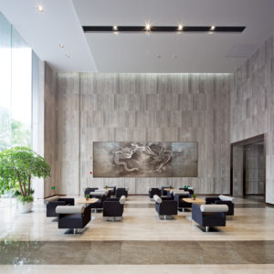 interior of modern entrance hall with Laxerop Premium Byoubu