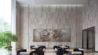 interior of modern entrance hall with Laxerop Premium Byoubu