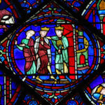 Stained Glass of Charlemagne at Chartres Cathedral