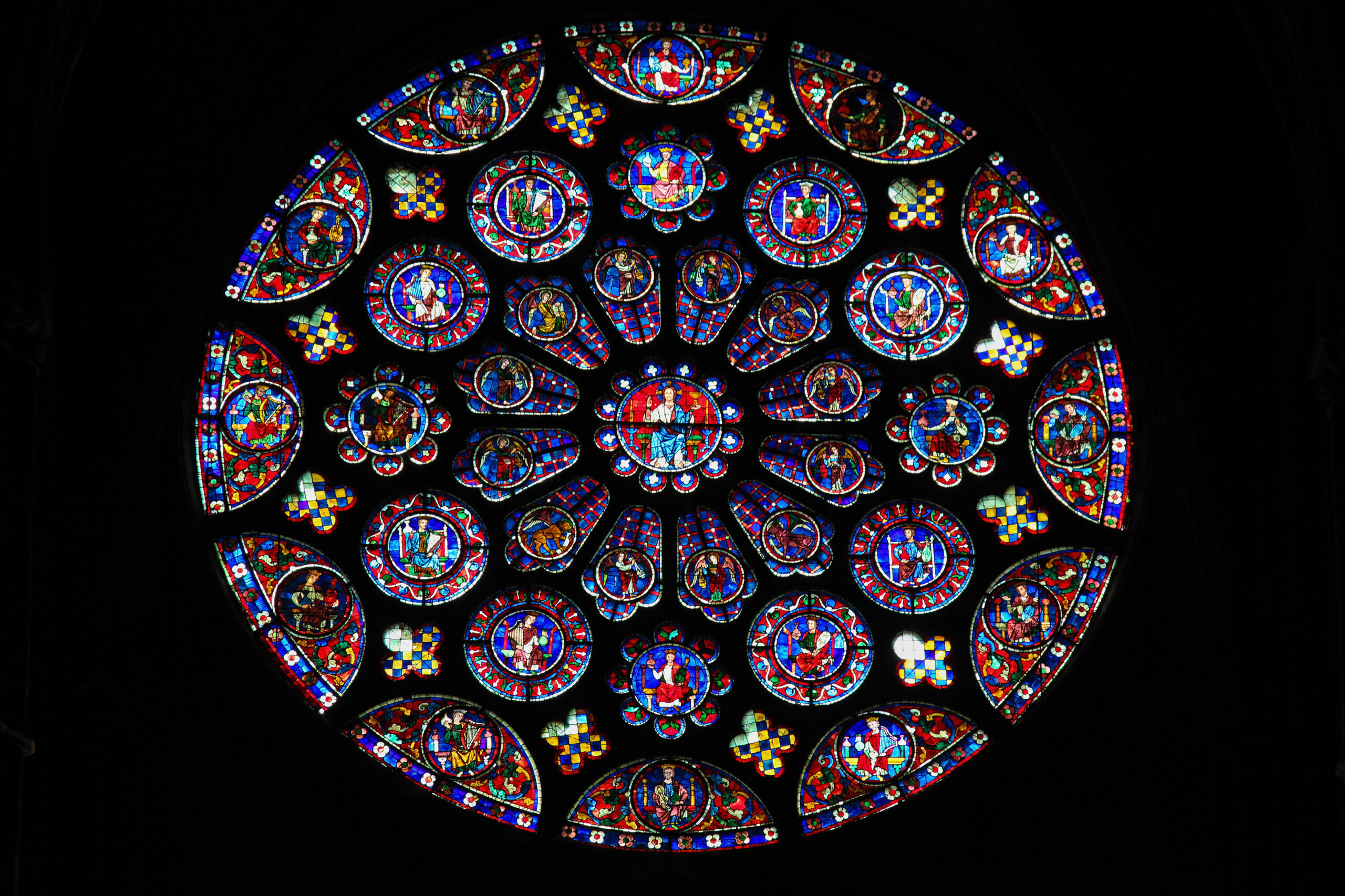 Stained Glass at Chartres Cathedral