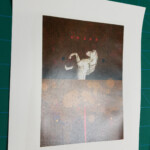 胡粉紙へのLaxerop印刷写真 協力:美術作家 小林功於 Isao Kobayashi