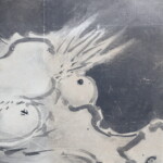 横須賀 満昌寺様所有 襖絵 斉藤海信作 雲龍図の一部画像です。