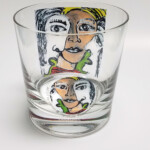 Daniel Liauのオリジナルデザイングラス"Learn to be human glass"です。