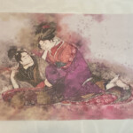 絹本繋ぎ合わせ 2箇所